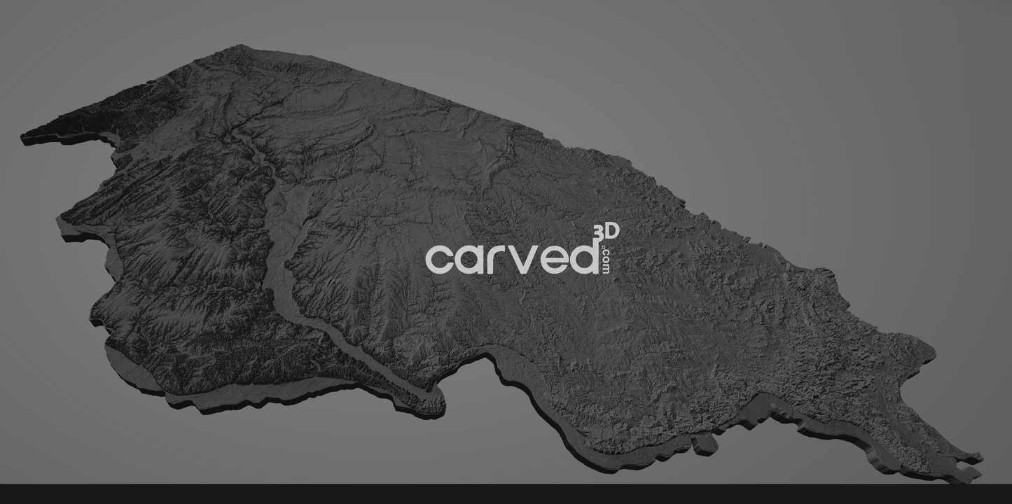 Illinois USA topographical 3D STL High Quality HD model