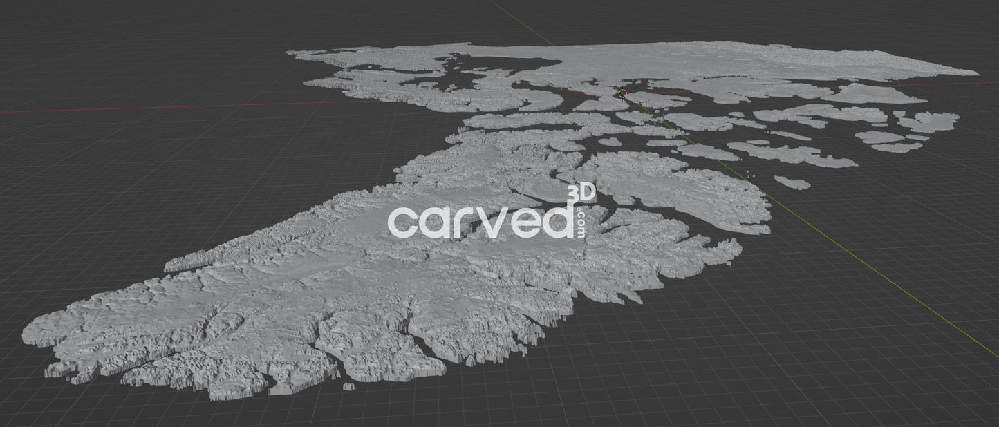 +Canada + Provinces (PACK)| CNC Topographical 3D model High Quality HD STL