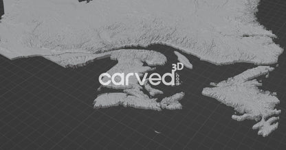 +Canada + Provinces (PACK)| CNC Topographical 3D model High Quality HD STL