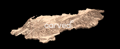 Albania | CNC Topographical 3D model High Quality HD STL