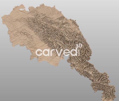 Austria | CNC Topographical 3D model High Quality HD STL