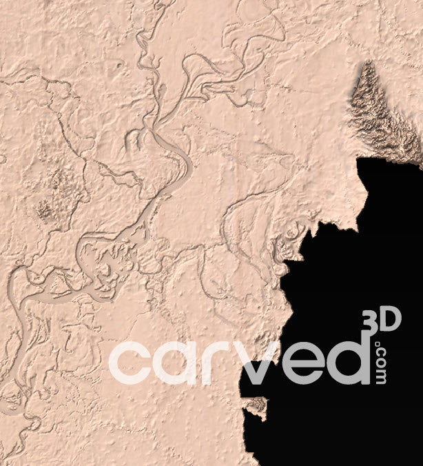 Bangladesh | CNC Topographical 3D model High Quality HD STL