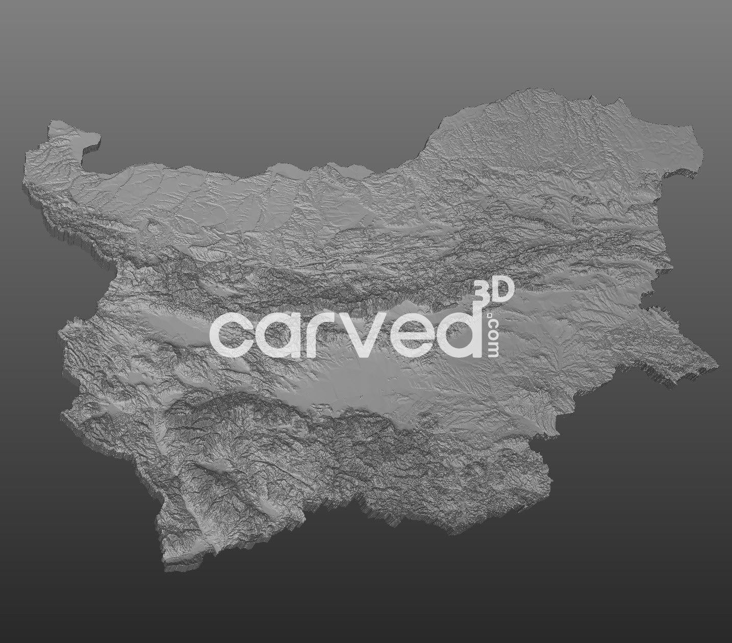 Bulgaria | CNC Topographical 3D model High Quality HD STL