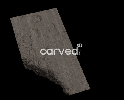 Alberta, CA | CNC Topographical 3D model High Quality HD STL