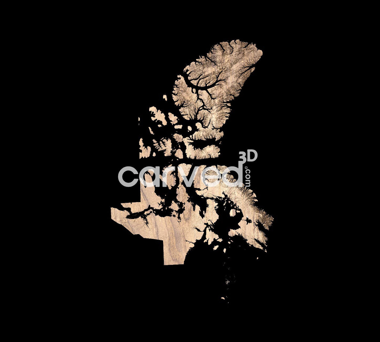 Nunavut topographical 3D STL High Quality HD model