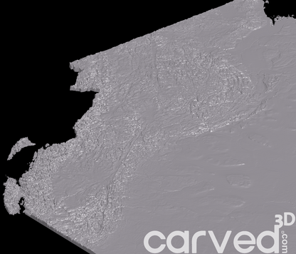 +Canada + Provinces (PACK)| CNC Topographical 3D model High Quality HD STL