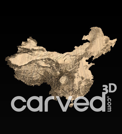 China topographical 3D STL High Quality HD model