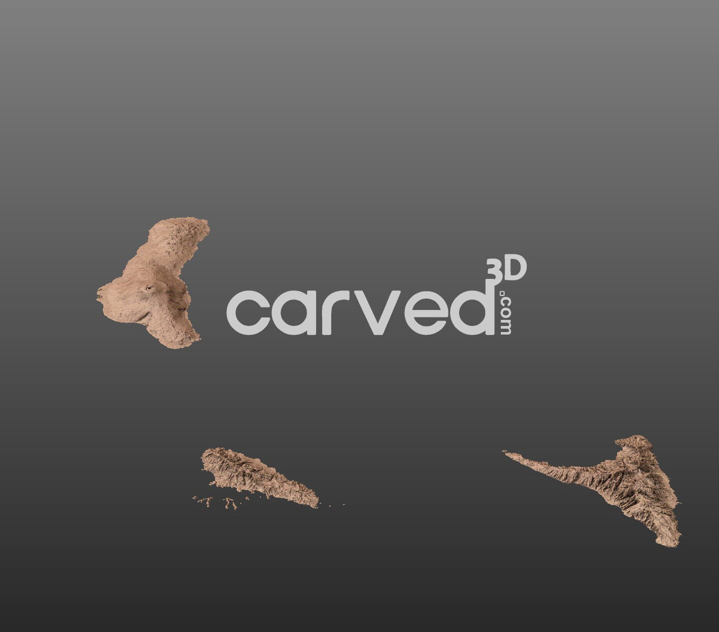 Comoros‎ topographical 3D STL High Quality HD model