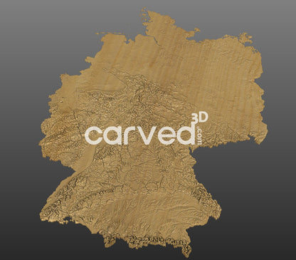 Germany topographical 3D STL High Quality HD model