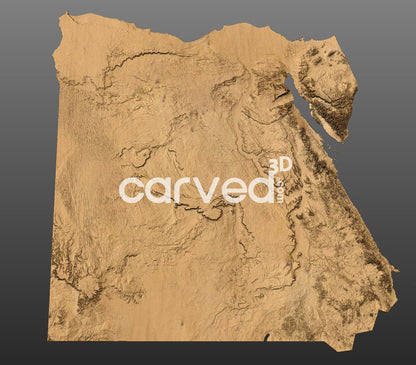 Egypt topographical 3D STL High Quality HD model