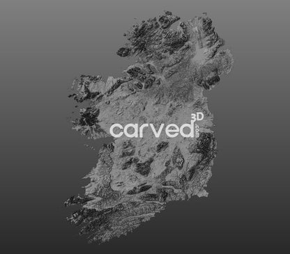 Eire | Emerald Isle | Topographical 3D STL High Quality HD model