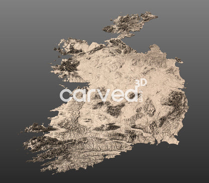 Ireland | CNC Topographical 3D STL High Quality HD model