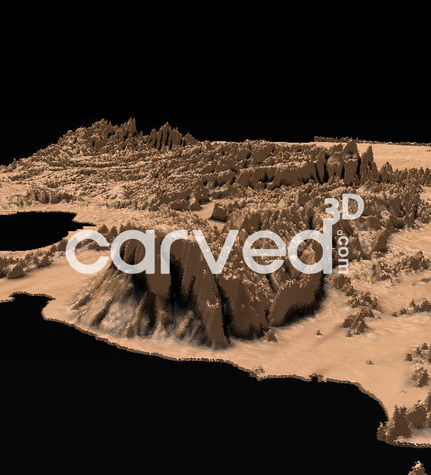 Cambodia | CNC Topographical 3D model High Quality HD STL