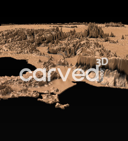 Cambodia | CNC Topographical 3D model High Quality HD STL