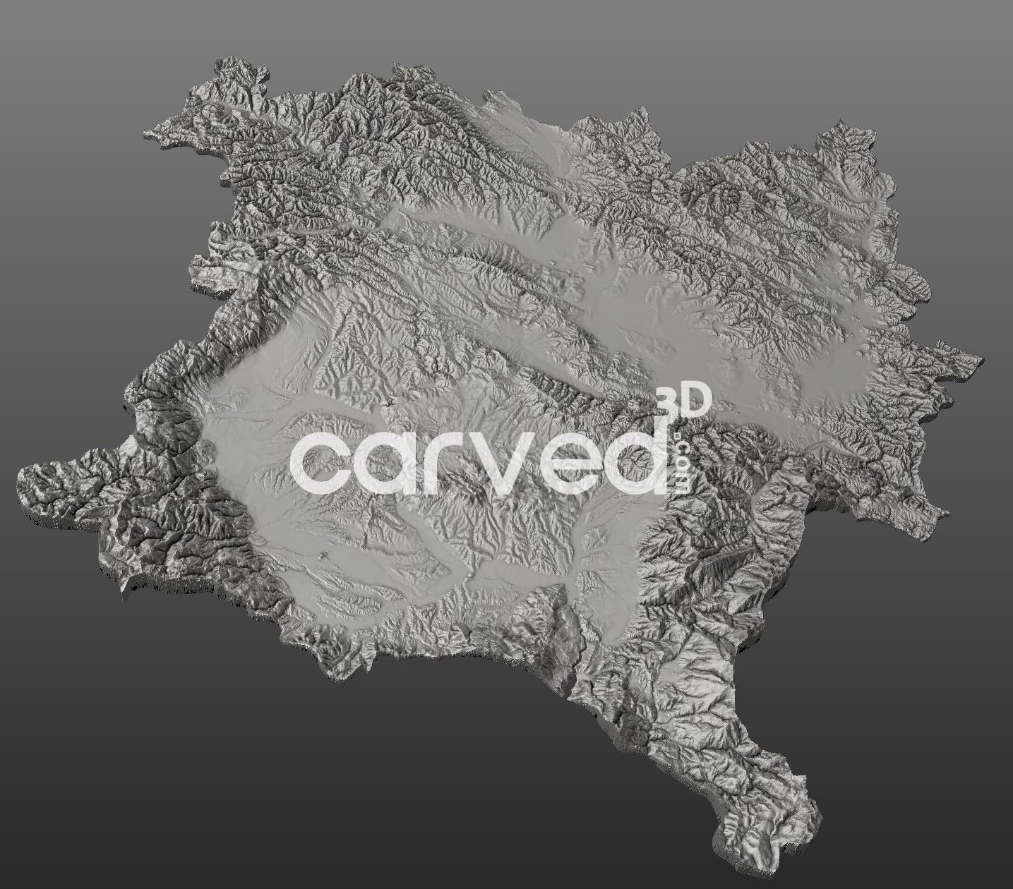 Kosovo 3D STL High Quality HD model