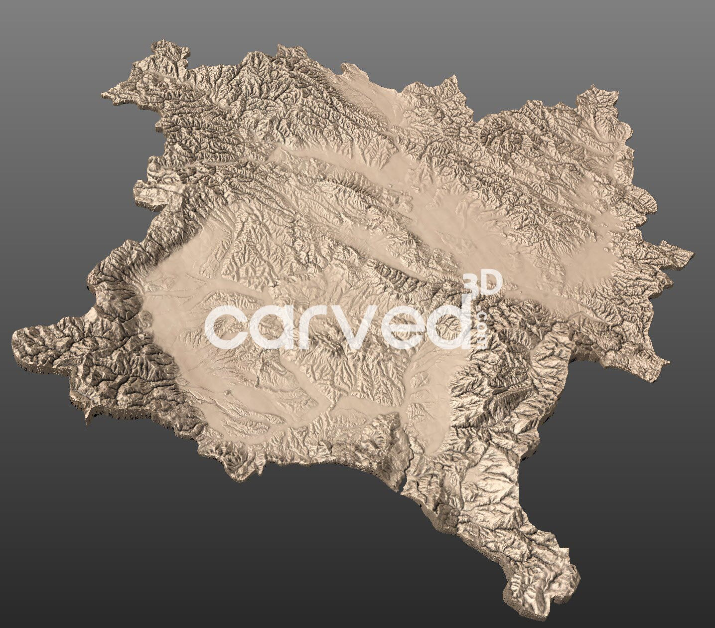 Kosovo 3D STL High Quality HD model