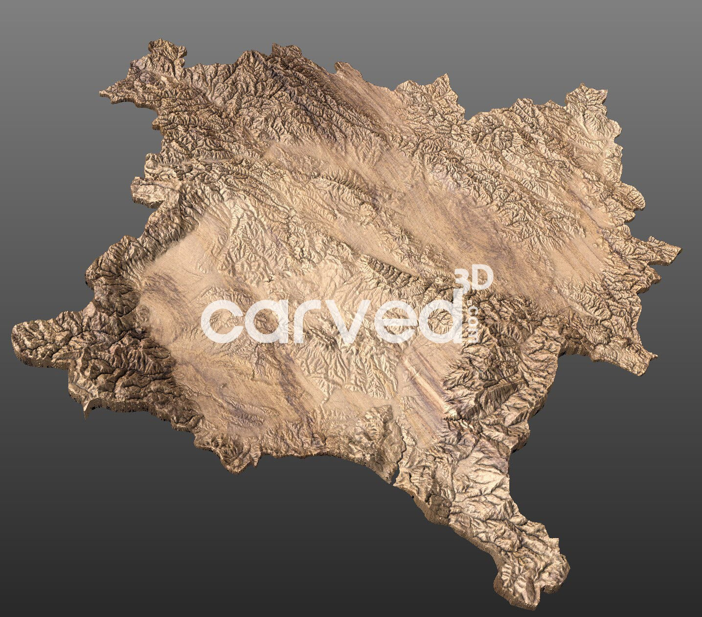 Kosovo 3D STL High Quality HD model