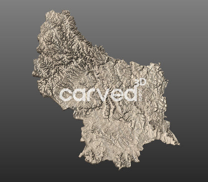 Luxemborg topographical 3D STL High Quality HD model