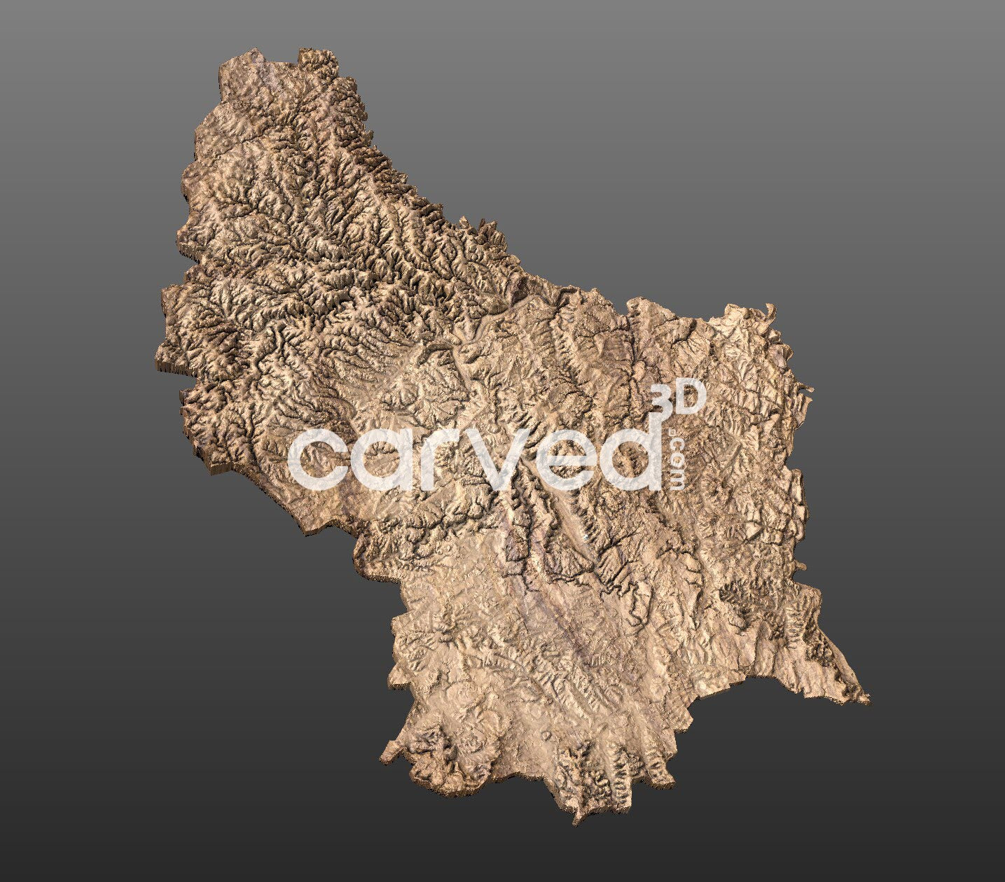 Luxemborg topographical 3D STL High Quality HD model