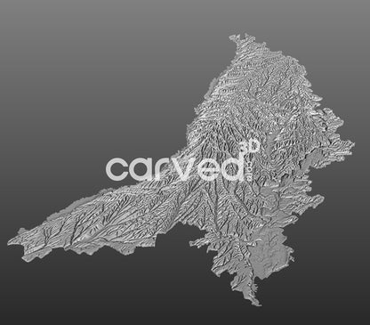 Moldova Topographical CNC 3D STL High Quality HD model