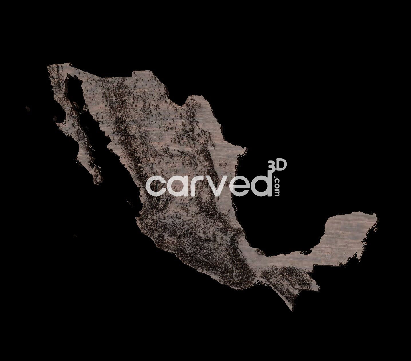 +Mexico topographical 3D STL High Quality HD model