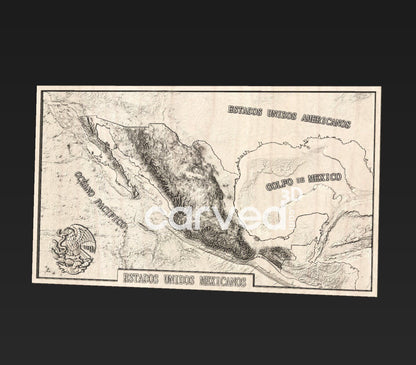 +Mexico Ocean bathymetry, in frame