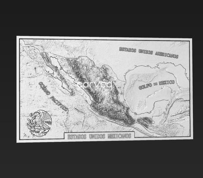 +Mexico Ocean bathymetry, in frame