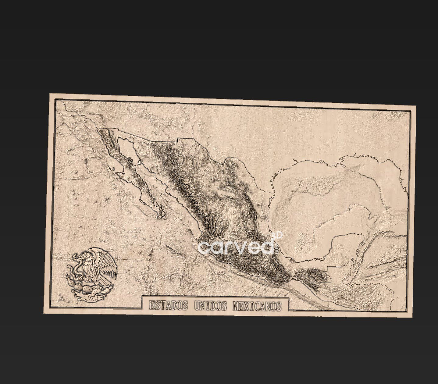 +Mexico Ocean bathymetry, in frame