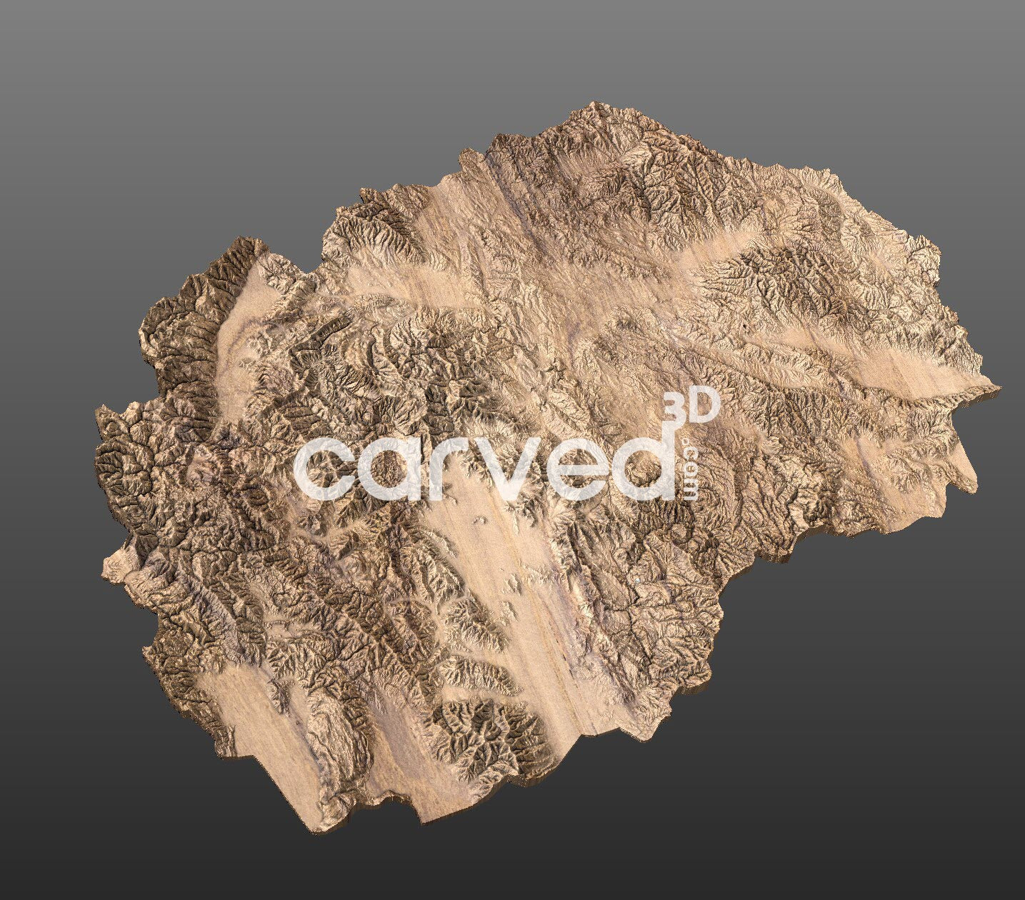 North Macedonia | CNC Topographical 3D STL High Quality HD model