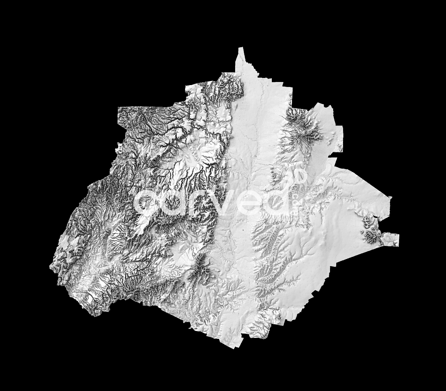 Aguascalientes, MX | CNC Topographical 3D model High Quality HD STL