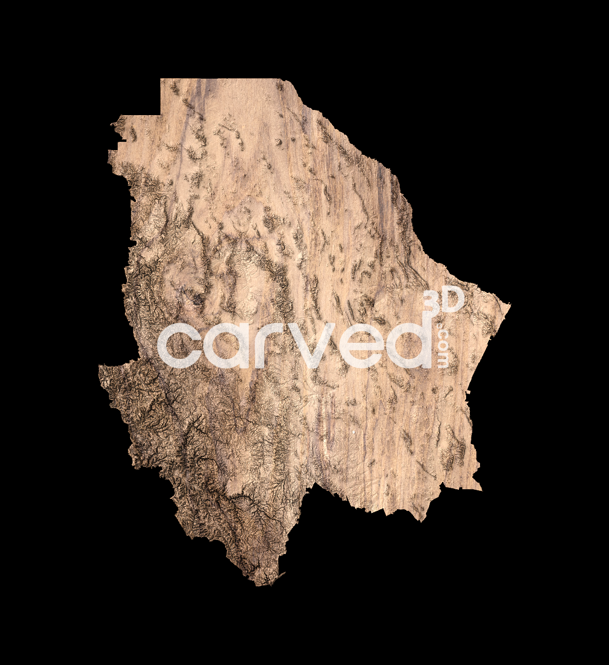 Chihuahua, MX | CNC Topographical 3D model High Quality HD STL