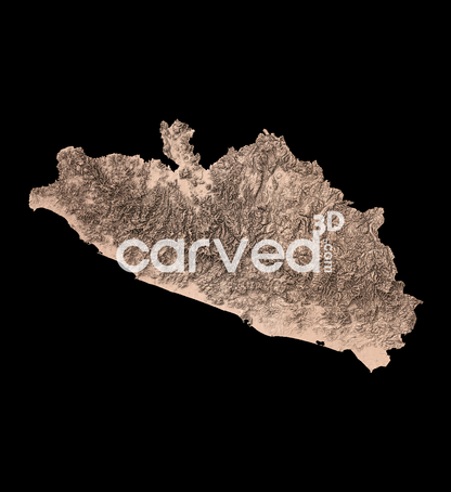 Guerrero, MX | CNC Topographical 3D model High Quality HD STL