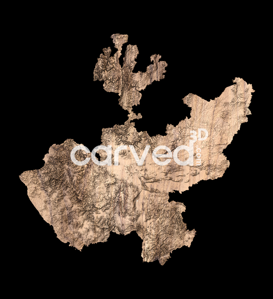 Jalisco, MX | CNC Topographical 3D model High Quality HD STL