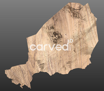 Niger topographical 3D STL High Quality HD model