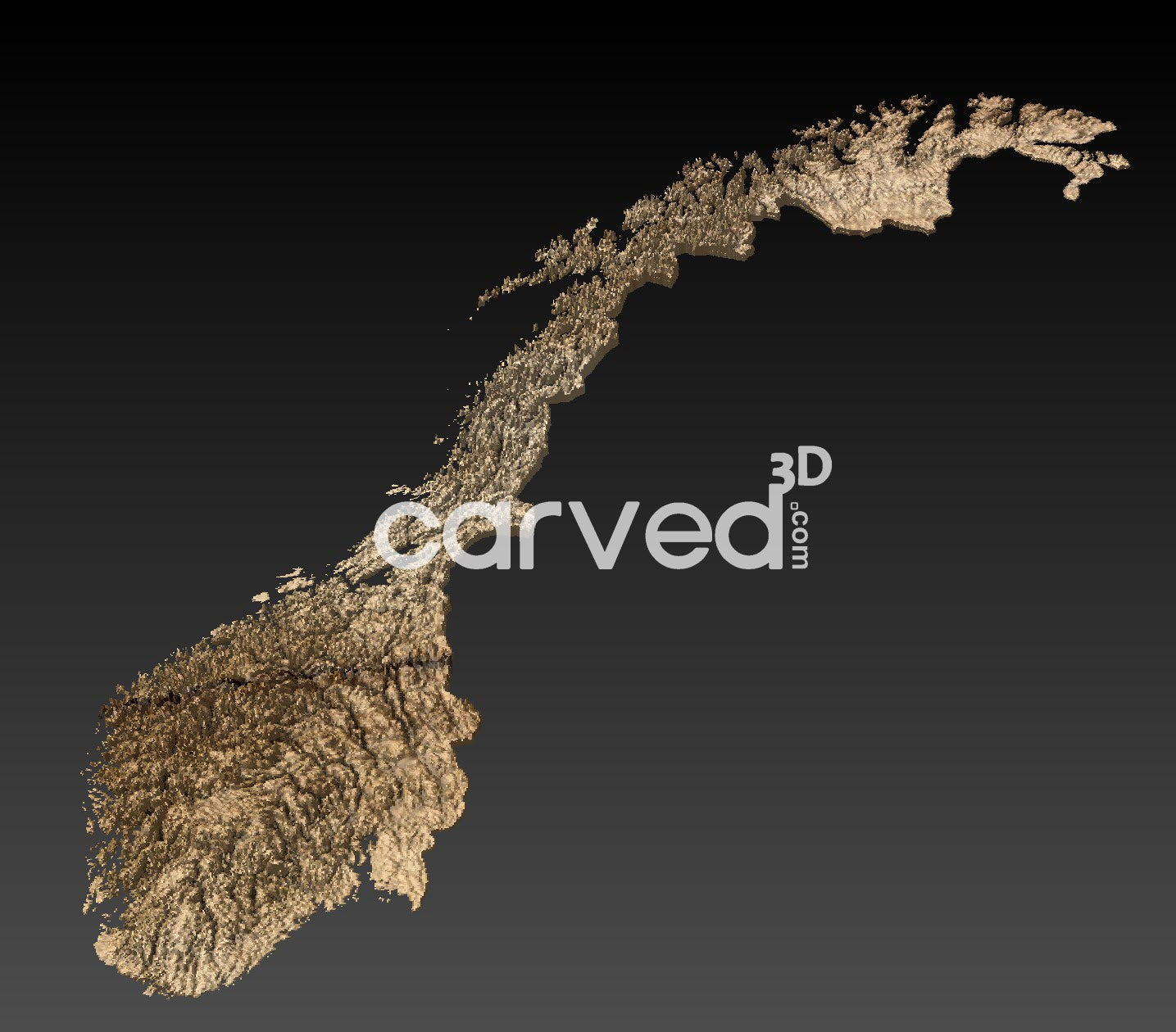 Norway topographical 3D STL High Quality HD model