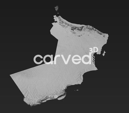 Oman topographical 3D STL High Quality HD model