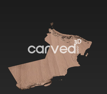 Oman topographical 3D STL High Quality HD model