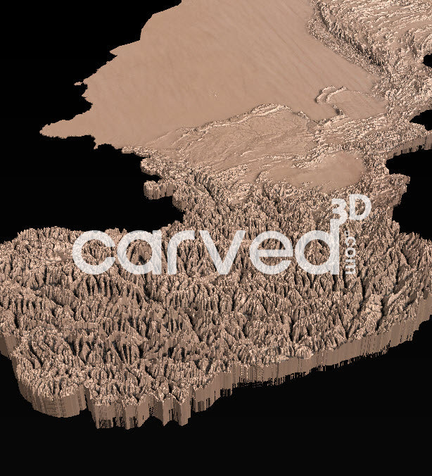 Pakistan | CNC Topographical 3D model High Quality HD STL