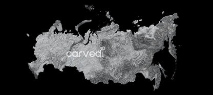 Russia | CNC topographical 3D STL High Quality HD model