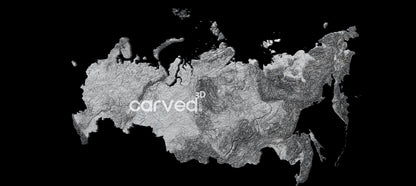 Russia | CNC topographical 3D STL High Quality HD model