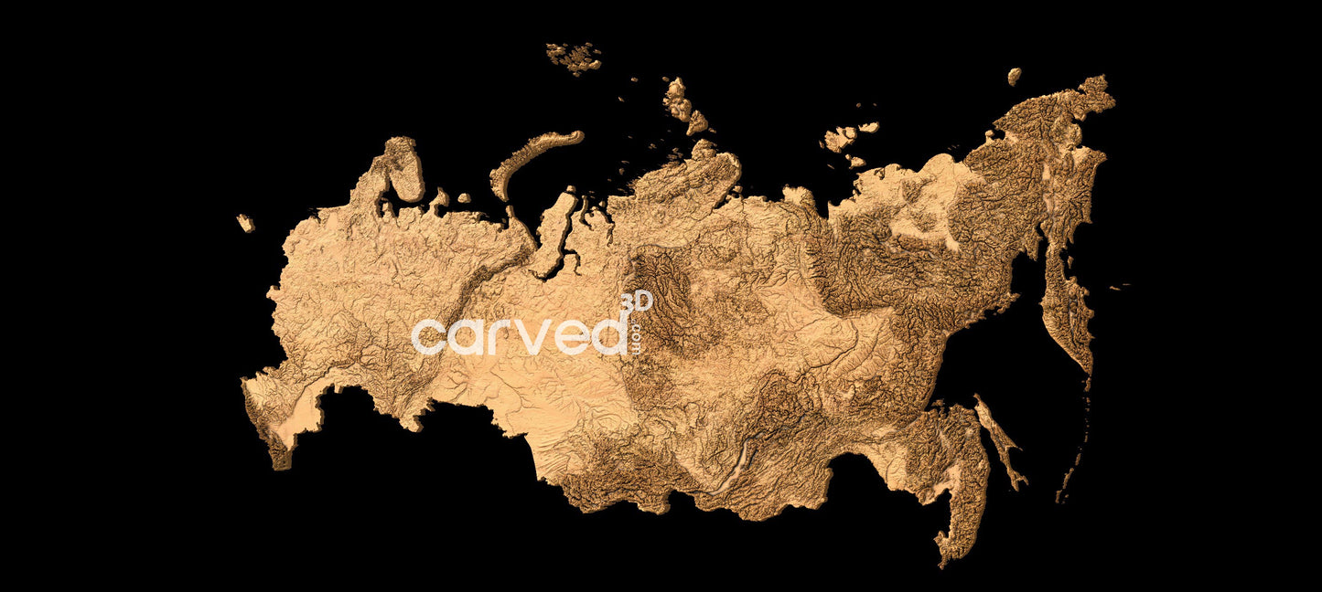 Russia | CNC topographical 3D STL High Quality HD model