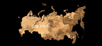 Russia | CNC topographical 3D STL High Quality HD model