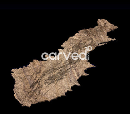 Appalachian Trail | CNC Topographical 3D model High Quality HD STL