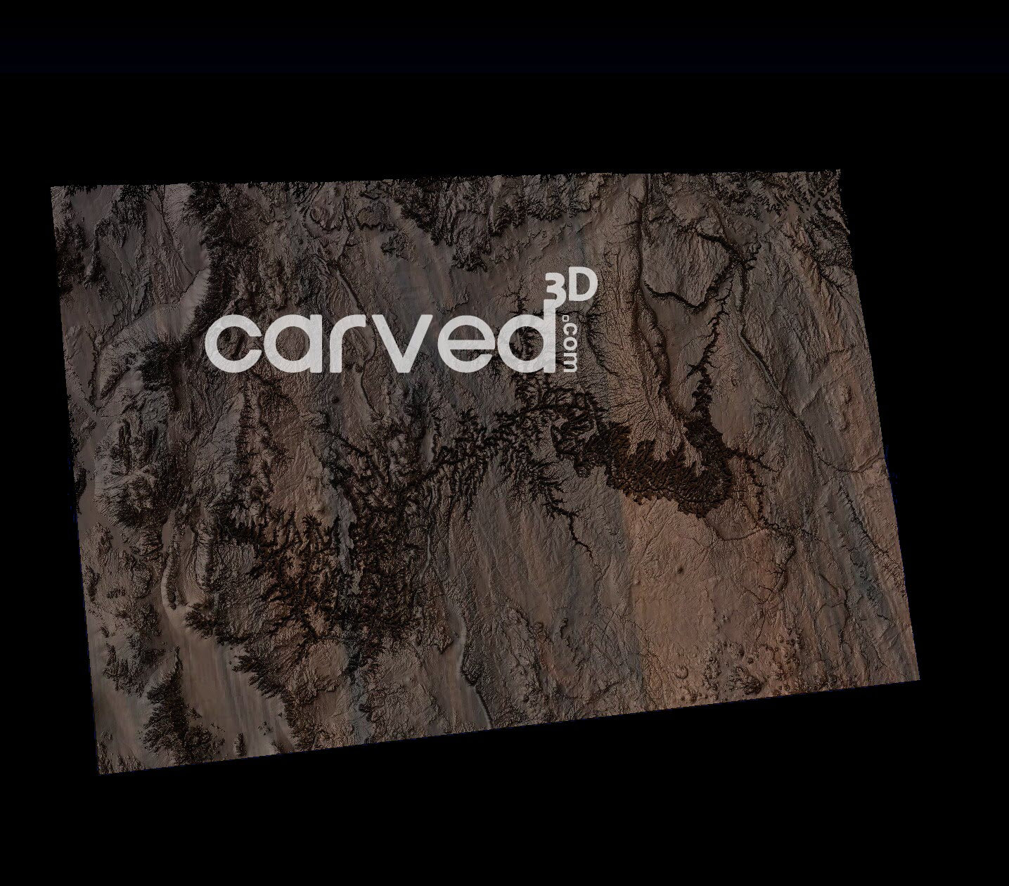 Grand Canyon topographical 3D STL High Quality HD model