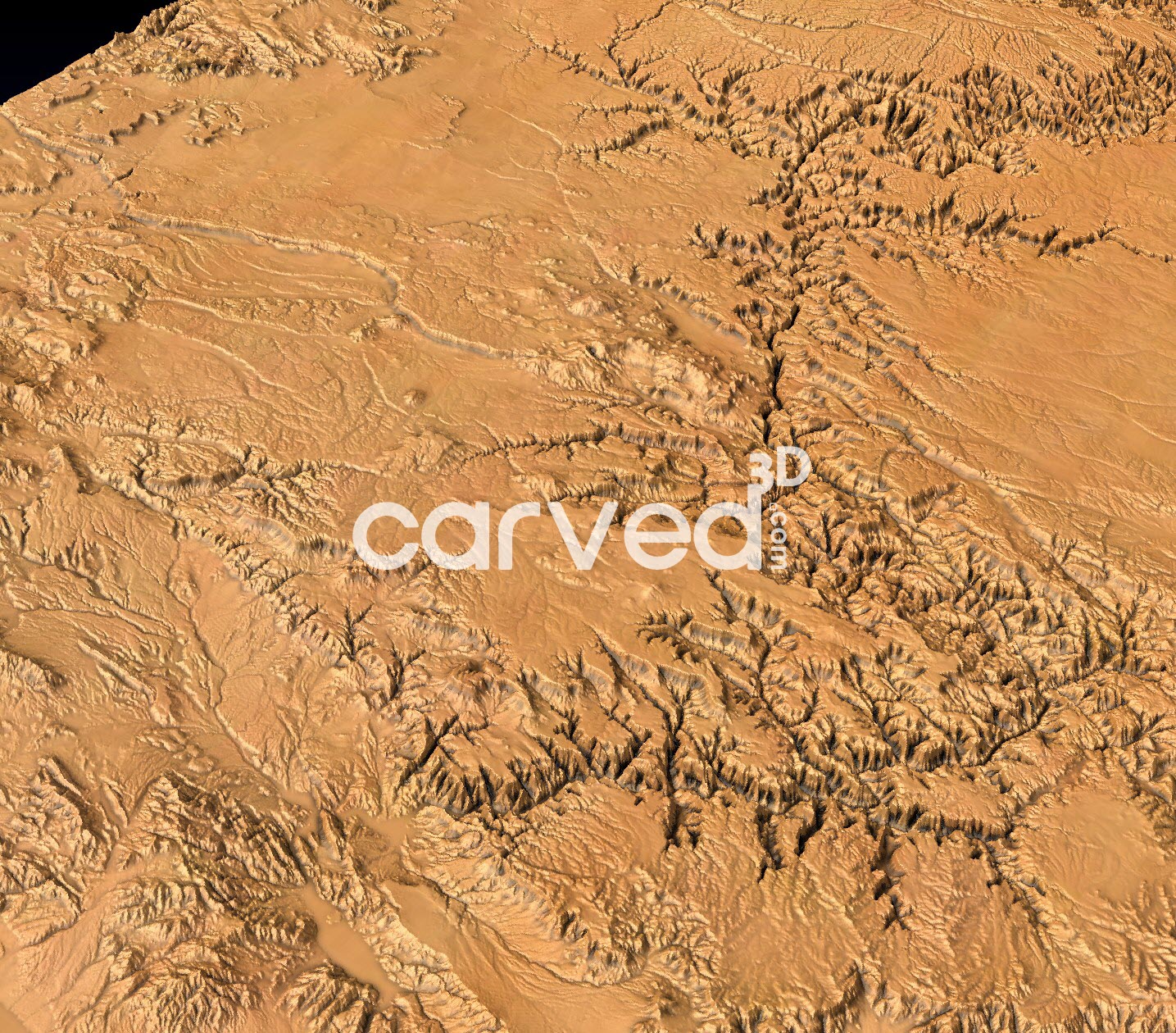 Grand Canyon topographical 3D STL High Quality HD model