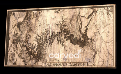 Grand Canyon topographical 3D STL High Quality HD model