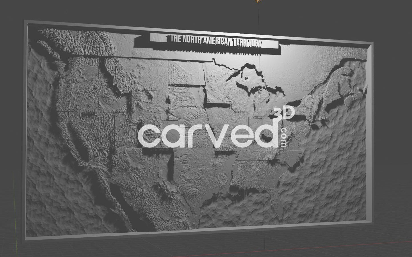 +USA | Staggered States | CNC Topographical 3D model High Quality HD STL