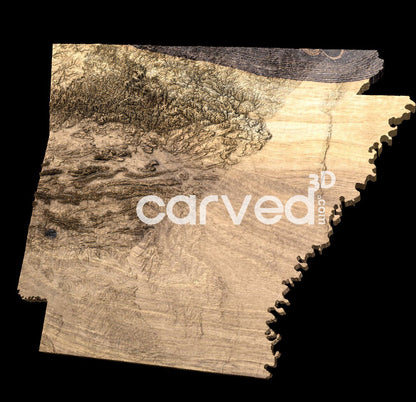 Arkansas, USA | CNC Topographical 3D model High Quality HD STL