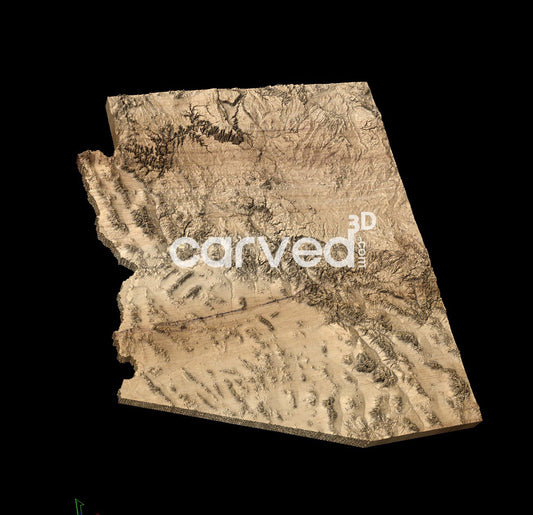 Arizona, USA | CNC Topographical 3D model High Quality HD STL