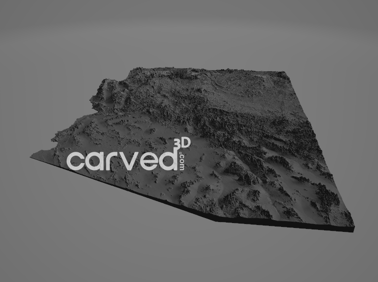Arizona, USA | CNC Topographical 3D model High Quality HD STL